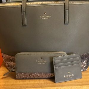 Kate Spade glitter tote